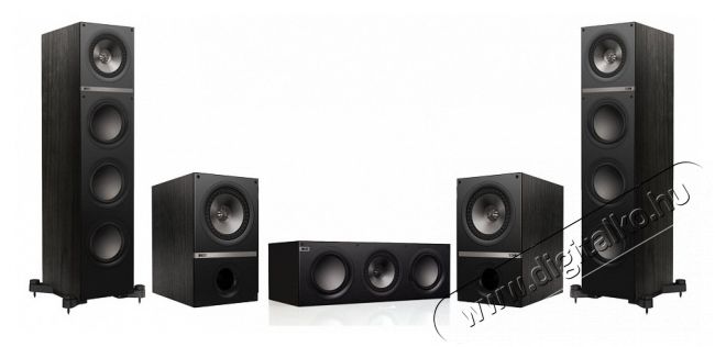 KEF Q 700 nagy szett (Q700+Q300+Q600c) 5.0 hangfal szett - fekete Audio-Video / Hifi / Multimédia - Hangfal - Hangfalszett - Hangfalszett - 297039