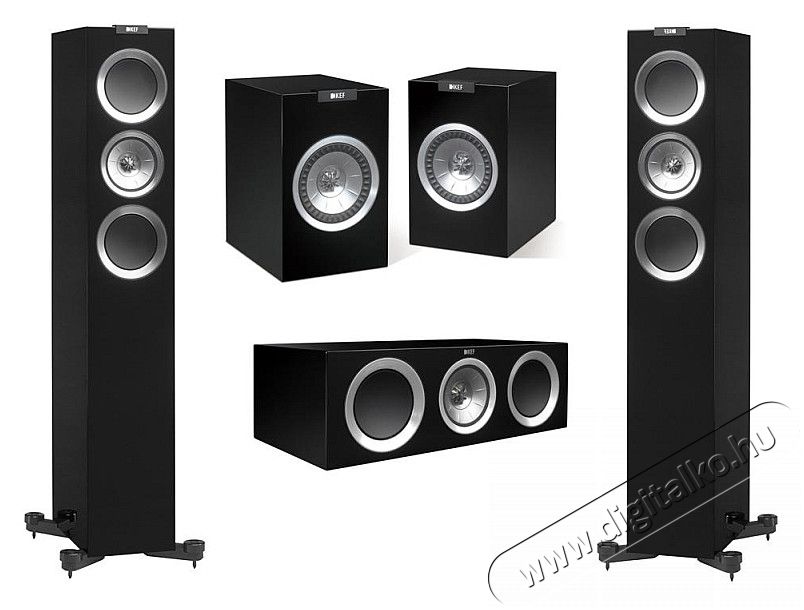 KEF R500 szett (R100 + R500 + R200c) 5.0 hangfalszett - fekete Audio-Video / Hifi / Multimédia - Hangfal - Hangfalszett - Hangfalszett - 283203