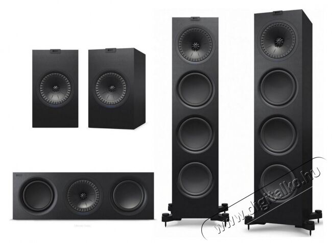 KEF Q750 nagy szett ( Q350 + Q750 + Q650c ) 5.0 hangfal szett - fekete Audio-Video / Hifi / Multimédia - Hangfal - Hangfalszett - Hangfalszett - 331526