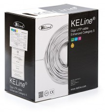 KELine Cat.5E (U/UTP) 305m, PVC árnyékolatlan fali kábel Iroda és számítástechnika - Számítógép tartozék - Hálózati kábel - 396258