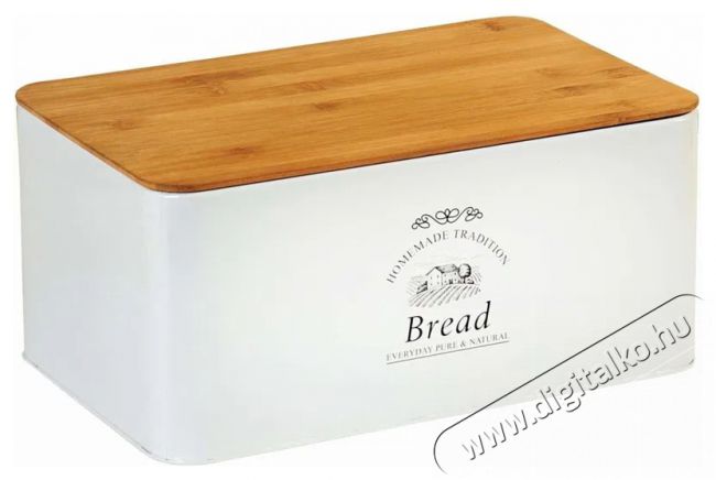 Kesper Landhaus Kenyértartó vágódeszkával, fehér Konyhai termékek - Edény - Kiegészítő - 522215