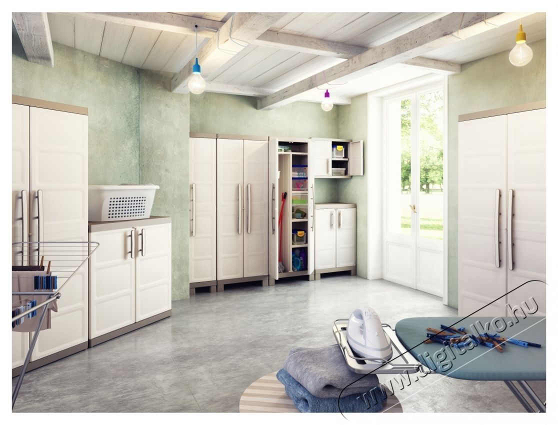 Keter Excellence 4 polcos szekr&eacute;ny 1 ajt&oacute;s 241050, 12 kg/polc H&aacute;ztart&aacute;s / Otthon / K&uuml;lt&eacute;r - Egy&eacute;b h&aacute;ztart&aacute;si term&eacute;k - 535385