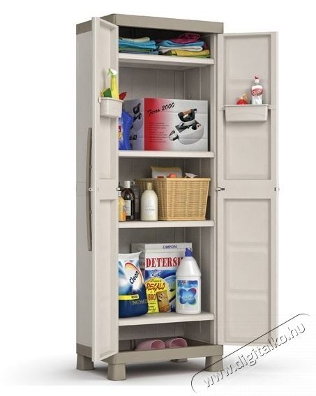 Keter Excellence Tall 241046 4 polcos szekr&eacute;ny, 15 kg/polc H&aacute;ztart&aacute;s / Otthon / K&uuml;lt&eacute;r - Egy&eacute;b h&aacute;ztart&aacute;si term&eacute;k - 535387