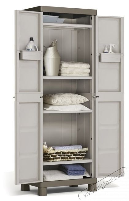 Keter Excellence Tall 241046 4 polcos szekr&eacute;ny, 15 kg/polc H&aacute;ztart&aacute;s / Otthon / K&uuml;lt&eacute;r - Egy&eacute;b h&aacute;ztart&aacute;si term&eacute;k - 535387