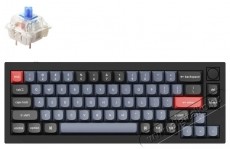 KEYCHRON Q2 65  Layout QMK Gateron G PRO Hot-Swappable Blue Switch, Black Iroda &eacute;s sz&aacute;m&iacute;t&aacute;stechnika - Billentyűzet / billentyűzet szett - Vezet&eacute;kes - 537887