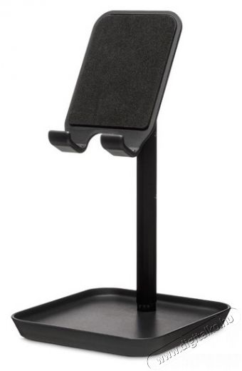 KIKKERLAND US216-BK fekete asztali telefontartó állvány Mobil / Kommunikáció / Smart - Mobiltelefon kiegészítő / tok - Tartó / rögzítő / állvány - 414944