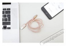 KIKKERLAND US142-RG-EU 1m-es rózsaszín Micro USB és iPhone kábel Iroda és számítástechnika - Számítógép tartozék - USB kábel - 446966