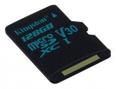 Kingston Canvas Go 128GB Class 10 UHS-I U3 micro SD (SDCG2/128GBSP) memória kártya Memória kártya / Pendrive - MicroSD / MicroSDHC kártya - 336588