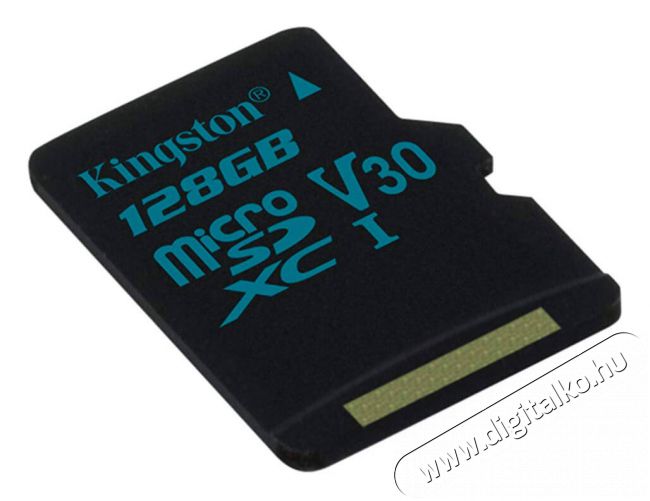 Kingston Canvas Go 128GB Class 10 UHS-I U3 micro SD (SDCG2/128GBSP) memória kártya Memória kártya / Pendrive - MicroSD / MicroSDHC kártya - 336588