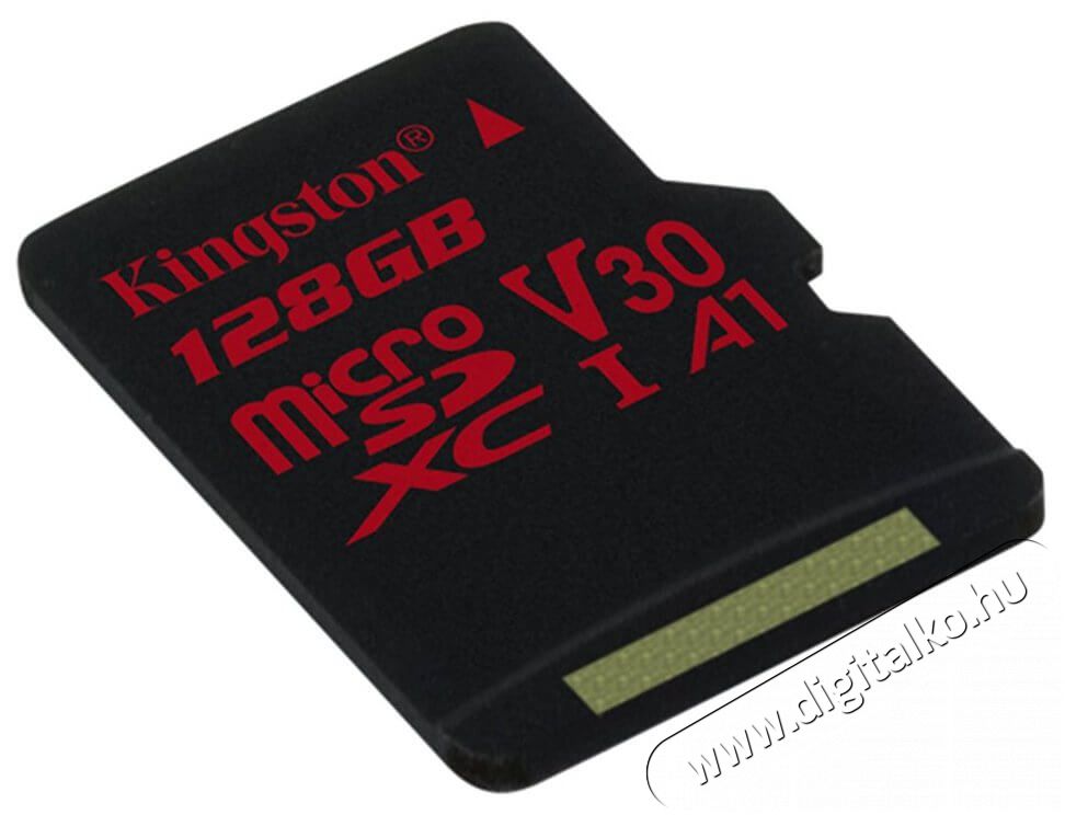 Kingston 128GB SD micro Canvas React (SDXC Class 10 UHS-I U3) (SDCR/128GBSP) memória kártya Memória kártya / Pendrive - MicroSD / MicroSDHC kártya - 337382