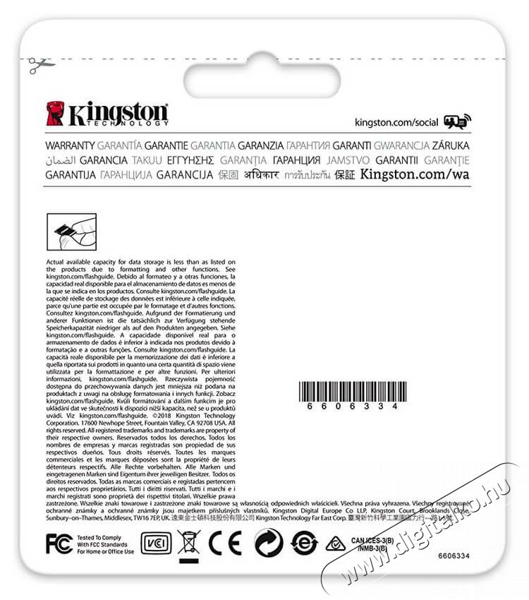Kingston SD 16GB Class 10 UHS-I (SDS/16GB) memória kártya Memória kártya / Pendrive - SD / SDHC / SDXC kártya - 334405