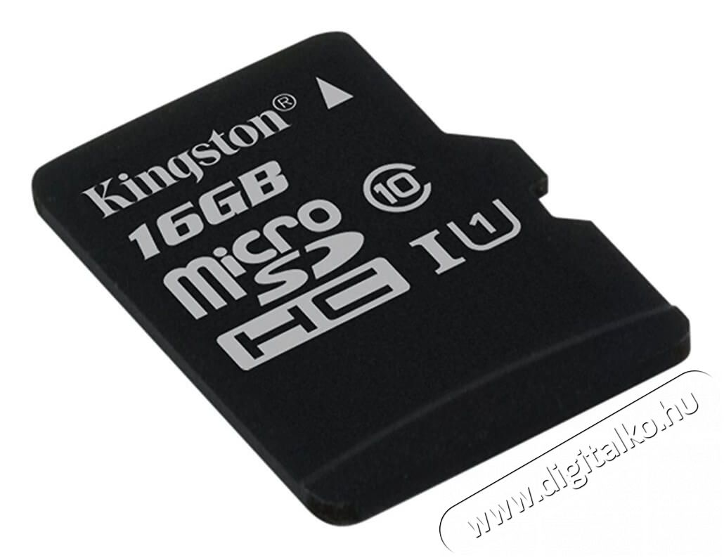 Kingston Canvas Select 80R 16GB Class 10 UHS-I micro SD (SDCS/16GBSP) memória kártya Memória kártya / Pendrive - MicroSD / MicroSDHC kártya - 334407