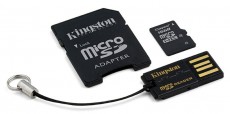 Kingston 16GB SD micro (SDHC Class 10) (MBLY10G2/16GB) memória kártya adapterrel Memória kártya / Pendrive - MicroSD / MicroSDHC kártya - 311964
