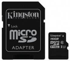 Kingston 16GB SD micro (SDHC Class 10 UHS-I)Industrial Temp Card (SDCIT/16GB) memória kártya adapter Memória kártya / Pendrive - MicroSD / MicroSDHC kártya - 332605
