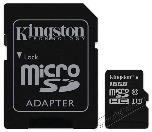 Kingston 16GB SD micro (SDHC Class 10 UHS-I)Industrial Temp Card (SDCIT/16GB) memória kártya adapter Memória kártya / Pendrive - MicroSD / MicroSDHC kártya - 332605