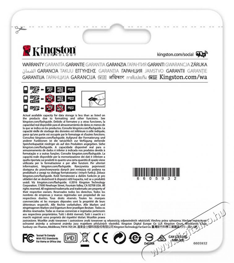 Kingston 16GB SD micro (SDHC Class 10 UHS-I)Industrial Temp Card (SDCIT/16GB) memória kártya adapter Memória kártya / Pendrive - MicroSD / MicroSDHC kártya - 332605