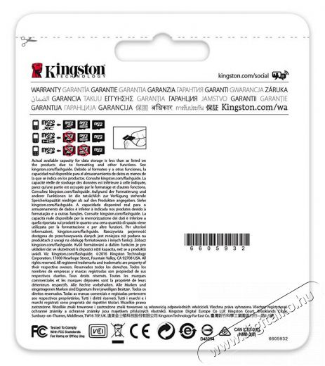 Kingston 16GB SD micro (SDHC Class 10 UHS-I)Industrial Temp Card (SDCIT/16GB) memória kártya adapter Memória kártya / Pendrive - MicroSD / MicroSDHC kártya - 332605