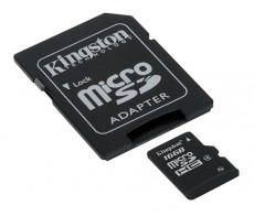Kingston 16GB micro SDHC (SDC4/16GBSP) memória kártya Memória kártya / Pendrive - MicroSD / MicroSDHC kártya - 311966