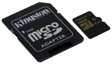 Kingston 16GB SD (microSDHC Class U3 UHS-I) (SDCG/16GB) memória kártya adapterrel Memória kártya / Pendrive - MicroSD / MicroSDHC kártya - 314293