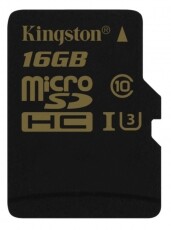 Kingston 16GB SD (microSDHC Class U3 UHS-I) (SDCG/16GB) memória kártya adapterrel Memória kártya / Pendrive - MicroSD / MicroSDHC kártya - 314293