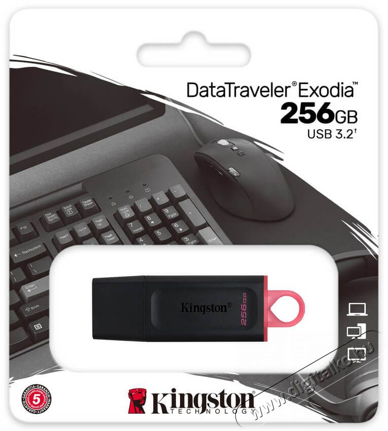 Kingston 256GB USB3.2 DataTraveler Exodia (DTX/256GB) pendrive Egyéb - Nem forgalmazzuk ! - 367757