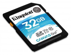 Kingston Canvas Go 32GB Class 10 UHS-I U3 SD (SDG/32GB) memória kártya Memória kártya / Pendrive - SD / SDHC / SDXC kártya - 336589
