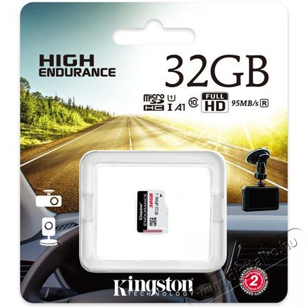 Kingston High Endurance microSDHC 32GB UHS-I Class 10 (SDCE/32GB) memória kártya Memória kártya / Pendrive - MicroSD / MicroSDHC kártya - 350962
