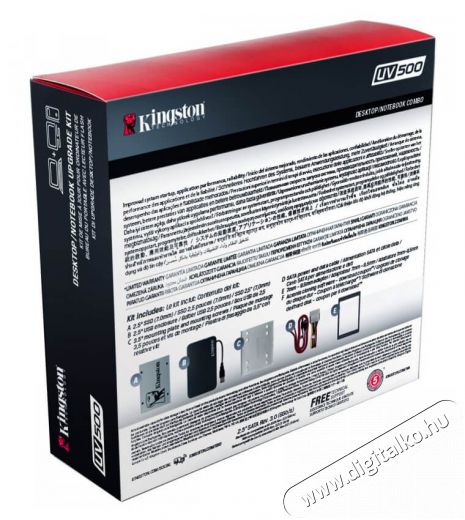 Kingston 480GB 2,5 SATA3 (SUV500B/480G) SSD kit Egyéb - Nem forgalmazzuk ! - 338451