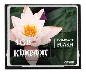 Kingston 4GB Compact Flash (CF/4GB) memória kártya Memória kártya / Pendrive - Compact Flash (CF) kártya - 312032