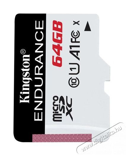 Kingston 64GB SD micro Endurance (SDXC Class 10) (SDCE/64GB) memória kártya Memória kártya / Pendrive - MicroSD / MicroSDHC kártya - 350973