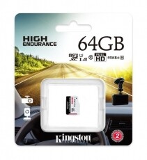 Kingston 64GB SD micro Endurance (SDXC Class 10) (SDCE/64GB) memória kártya Memória kártya / Pendrive - MicroSD / MicroSDHC kártya - 350973