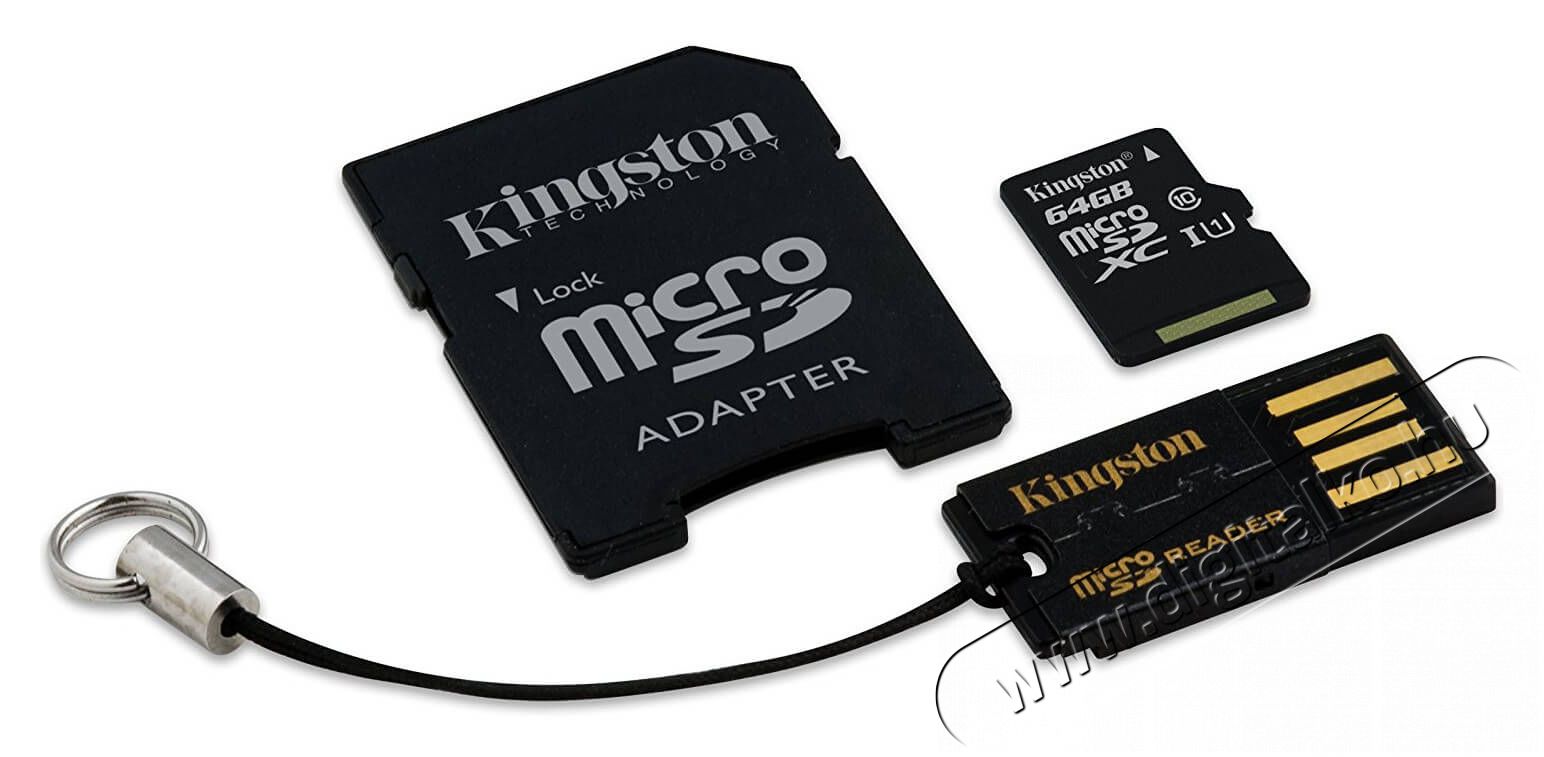 Kingston 64GB Class 10 micro SD (MBLY10G2/64GB) memória kártya Memória kártya / Pendrive - MicroSD / MicroSDHC kártya - 312052