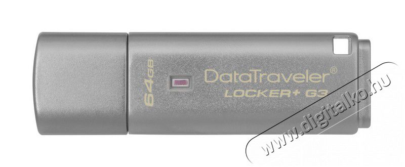 Kingston 64GB USB3.0 (DTLPG3/64GB) Datatraveler Locker+ G3 - ezüst Memória kártya / Pendrive - Pendrive - 312055