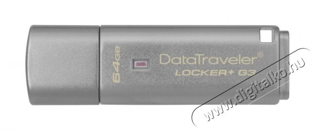 Kingston 64GB USB3.0 (DTLPG3/64GB) Datatraveler Locker+ G3 - ezüst Memória kártya / Pendrive - Pendrive - 312055