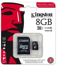 Kingston 8GB SD micro (SDHC Class 10 UHS-I)Industrial Temp Card (SDCIT/8GB ) memória kártya adapterrel Memória kártya / Pendrive - MicroSD / MicroSDHC kártya - 332607