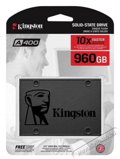 Kingston 960GB SATA3 2,5 7mm (SA400S37/960G) SSD Egyéb - Nem forgalmazzuk ! - 336596
