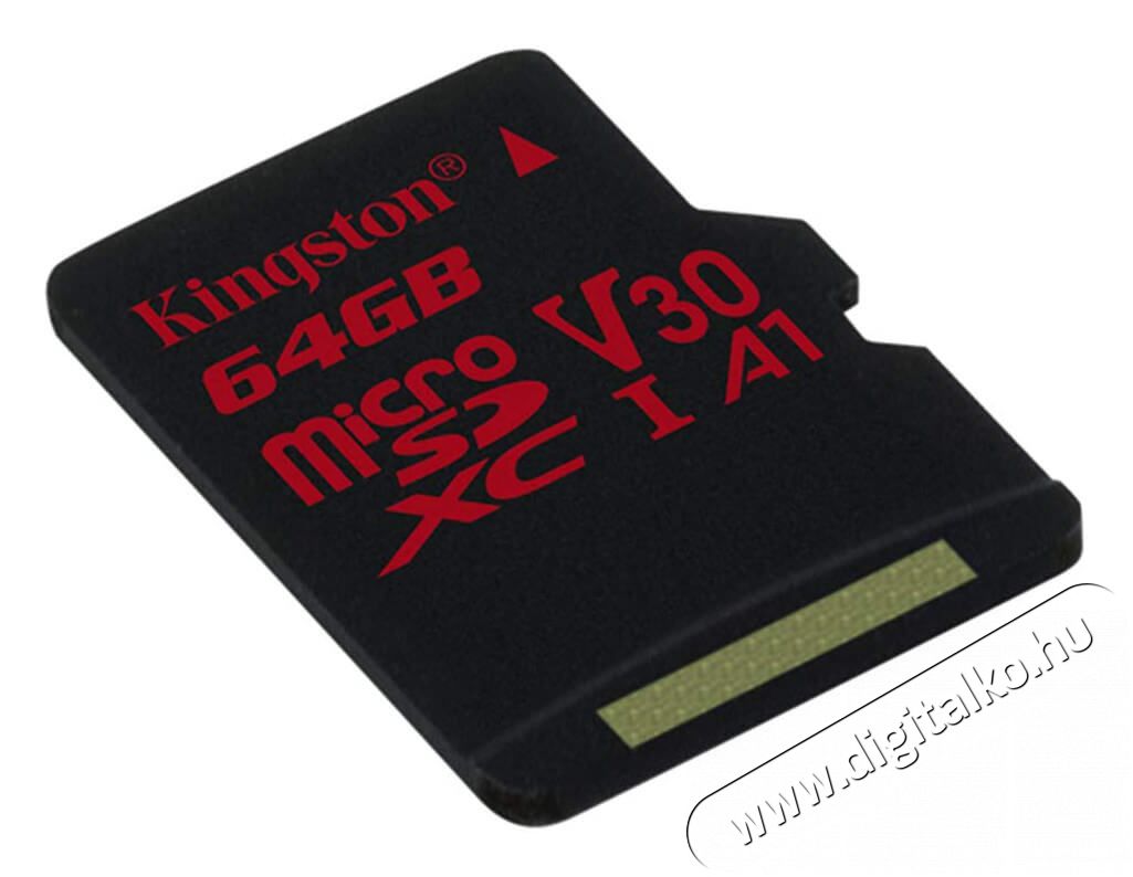 Kingston Canvas React 64GB Class 10 UHS-I U3 micro SD (SDCR/64GBSP) memória kártya Memória kártya / Pendrive - MicroSD / MicroSDHC kártya - 337389