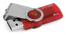 Kingston USB pendrive 8GB DT101G2/8GB - piros Memória kártya / Pendrive - Pendrive - 301585