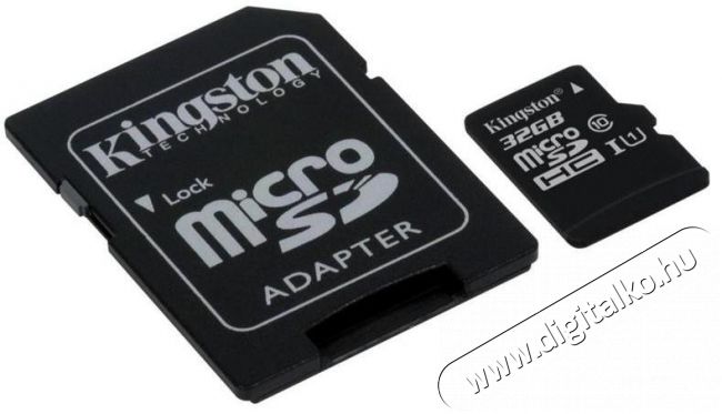 Kingston SDC10G2/32GB Micro SDHC kártya adapterrel Memória kártya / Pendrive - MicroSD / MicroSDHC kártya - 301580