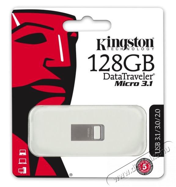 Kingston 128GB USB3.1 DataTraveler Micro (DTMC3/128GB) pendrive - ezüst Egyéb - Nem forgalmazzuk ! - 311943