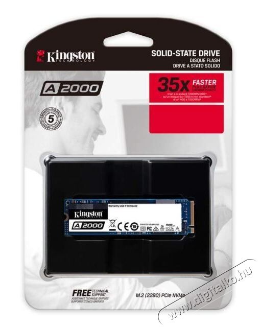 Kingston 500GB M.2 NVMe 2280 A2000 (SA2000M8/500G) SSD Egyéb - Nem forgalmazzuk ! - 350970