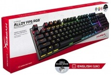 Kingston HyperX Alloy FPS (Kailh Silver Speed) RGB vil&aacute;g&iacute;t&oacute; mechanikus gaming billentyűzet - UK Iroda &eacute;s sz&aacute;m&iacute;t&aacute;stechnika - Billentyűzet / billentyűzet szett - Vezet&eacute;kes - 367831
