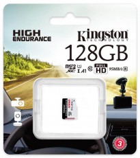 Kingston 128GB SD micro Endurance (SDXC Class 10) (SDCE/128GB) memória kártya Memória kártya / Pendrive - MicroSD / MicroSDHC kártya - 367756