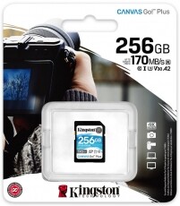 Kingston 256GB SD Canvas Go Plus (SDXC Class 10 UHS-I U3) (SDG3/256GB) memória kártya Memória kártya / Pendrive - MicroSD / MicroSDHC kártya - 367838