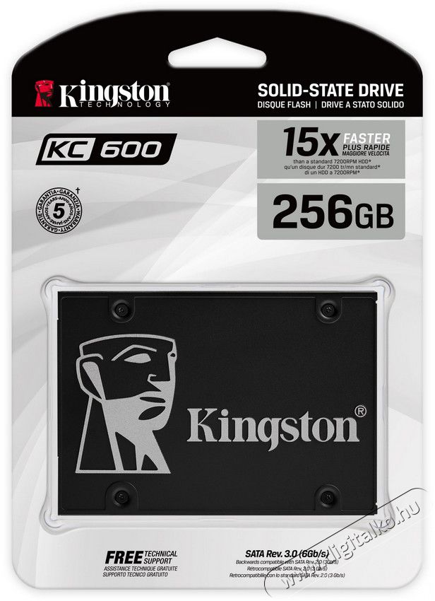 Kingston (SKC600B/256G) 256GB SATA3 2,5 7mm Upgrade Kit SSD Egyéb - Nem forgalmazzuk ! - 367796