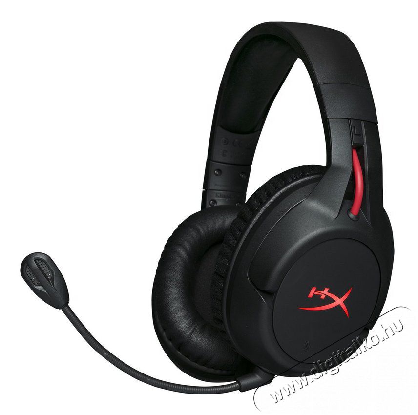 Kingston HyperX Cloud Flight Wireless Gamer Headset - fekete/piros Audio-Video / Hifi / Multimédia - Fül és Fejhallgatók - Fejhallgató mikrofonnal / headset - 342026
