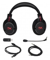 Kingston HyperX Cloud Flight Wireless Gamer Headset - fekete/piros Audio-Video / Hifi / Multimédia - Fül és Fejhallgatók - Fejhallgató mikrofonnal / headset - 342026