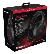 Kingston HyperX Cloud Flight Wireless Gamer Headset - fekete/piros Audio-Video / Hifi / Multimédia - Fül és Fejhallgatók - Fejhallgató mikrofonnal / headset - 342026