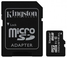 Kingston 8GB SD micro (SDHC Class 10 UHS-I)Industrial Temp Card (SDCIT/8GB ) memória kártya adapterrel Memória kártya / Pendrive - MicroSD / MicroSDHC kártya - 332607