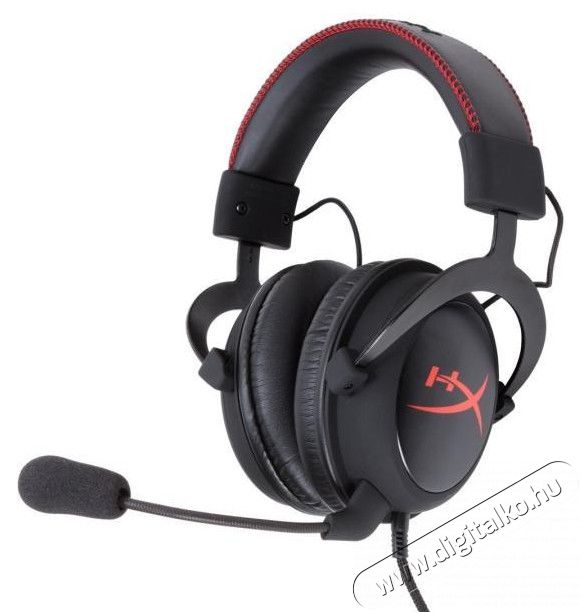 Kingston HyperX Cloud II KHX-HSCP 3,5 Jack, USB gamer headset - fekete/vörös Audio-Video / Hifi / Multimédia - Fül és Fejhallgatók - Fejhallgató mikrofonnal / headset - 312091